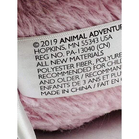 Animal Adventure Pink Flamingo Plush 9 inch Silver Beak 2019 Easter Egg Ribbon - Picture 8 of 9